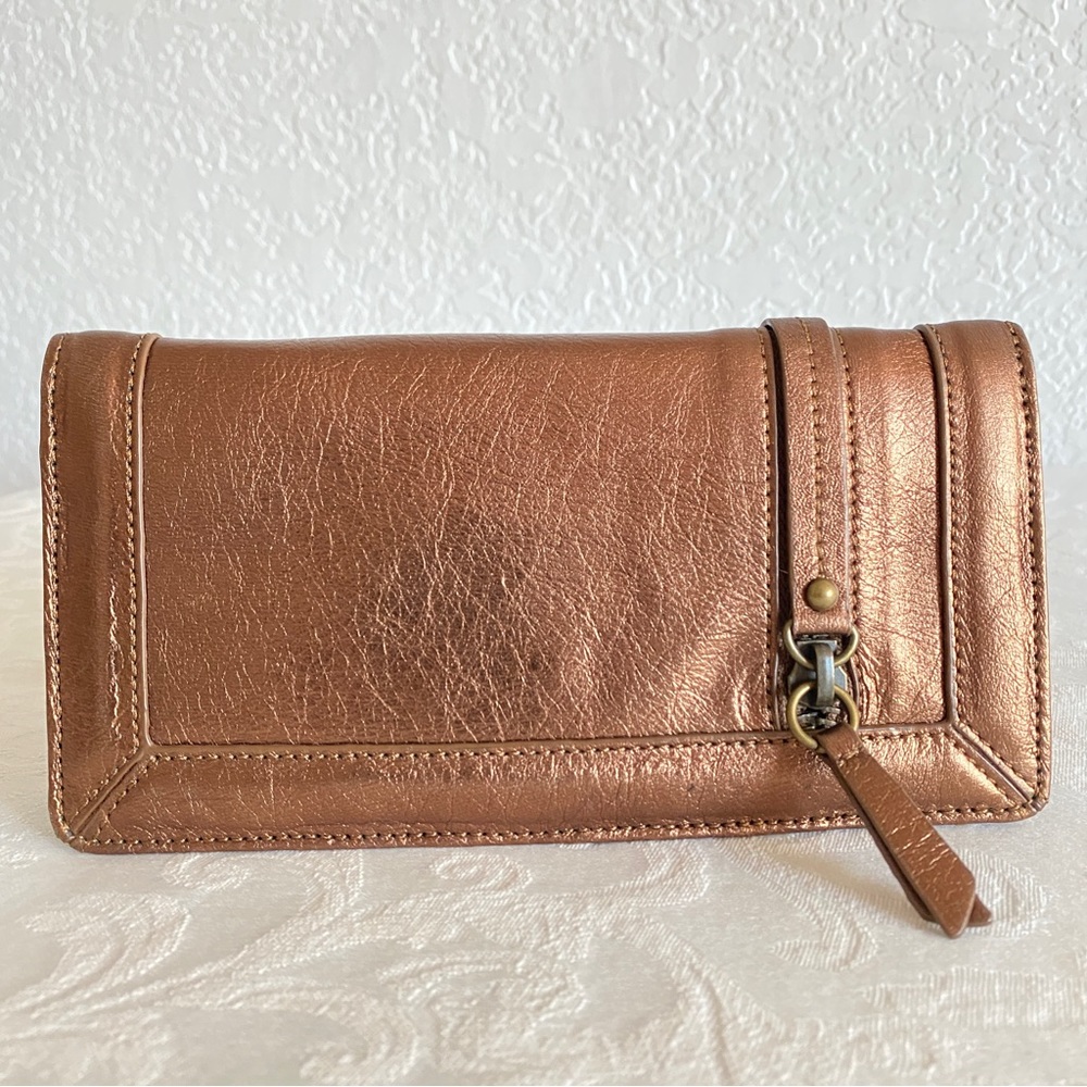Junior drake brown bronze long wallet